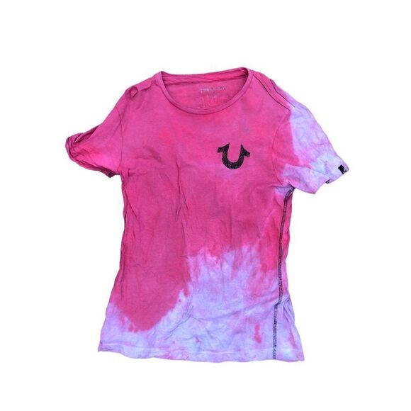 TIE Dyed True Religion Shirt Small Shoestring Horshoe - Picture 5 of 6